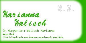 marianna walisch business card